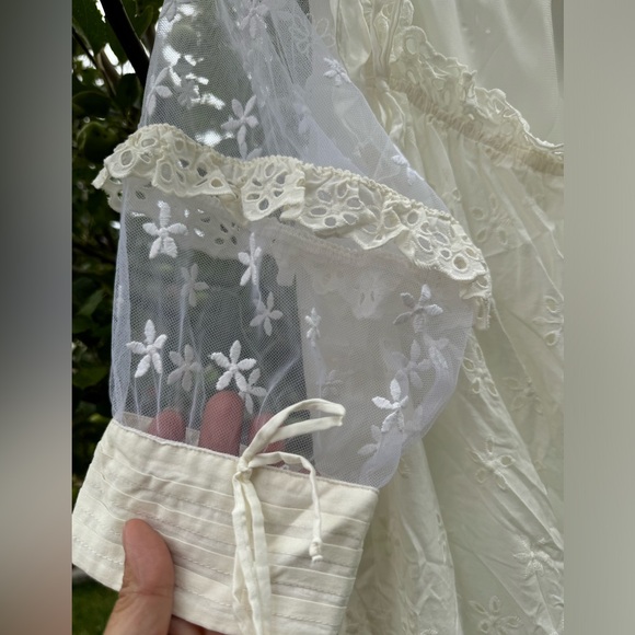 FOR LOVE & LEMONS NWT Hermosa Eyelet Swing Dress - Sz L - Picture 6 of 16